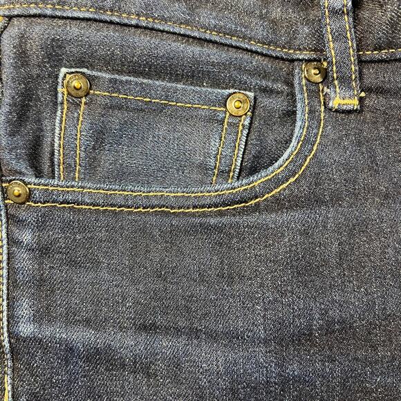 Uniqlo Kaihara Japanese Denim Selvedge Slim Straight Mid Rise Jeans Size 34x34 - Picture 6 of 12